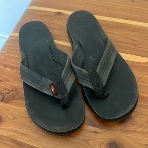 Rainbow thong sandals